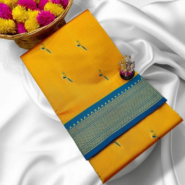 Mustard_Yellow_Soft_Silk_Aryahi_Kadiyal_Paithani_Saree_For_Women